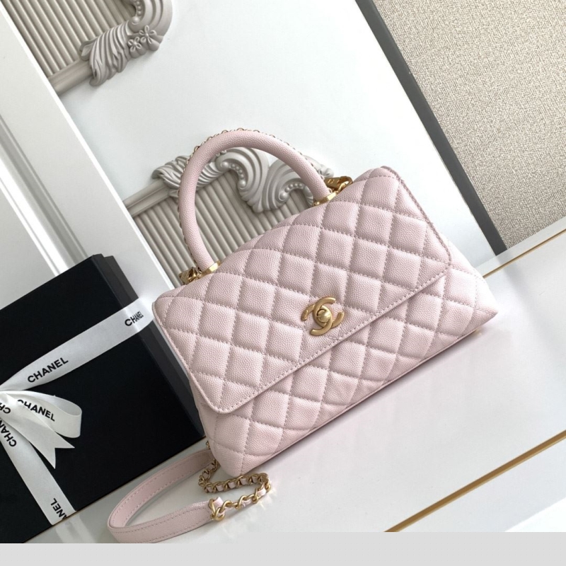 Ch*el top handle bags
